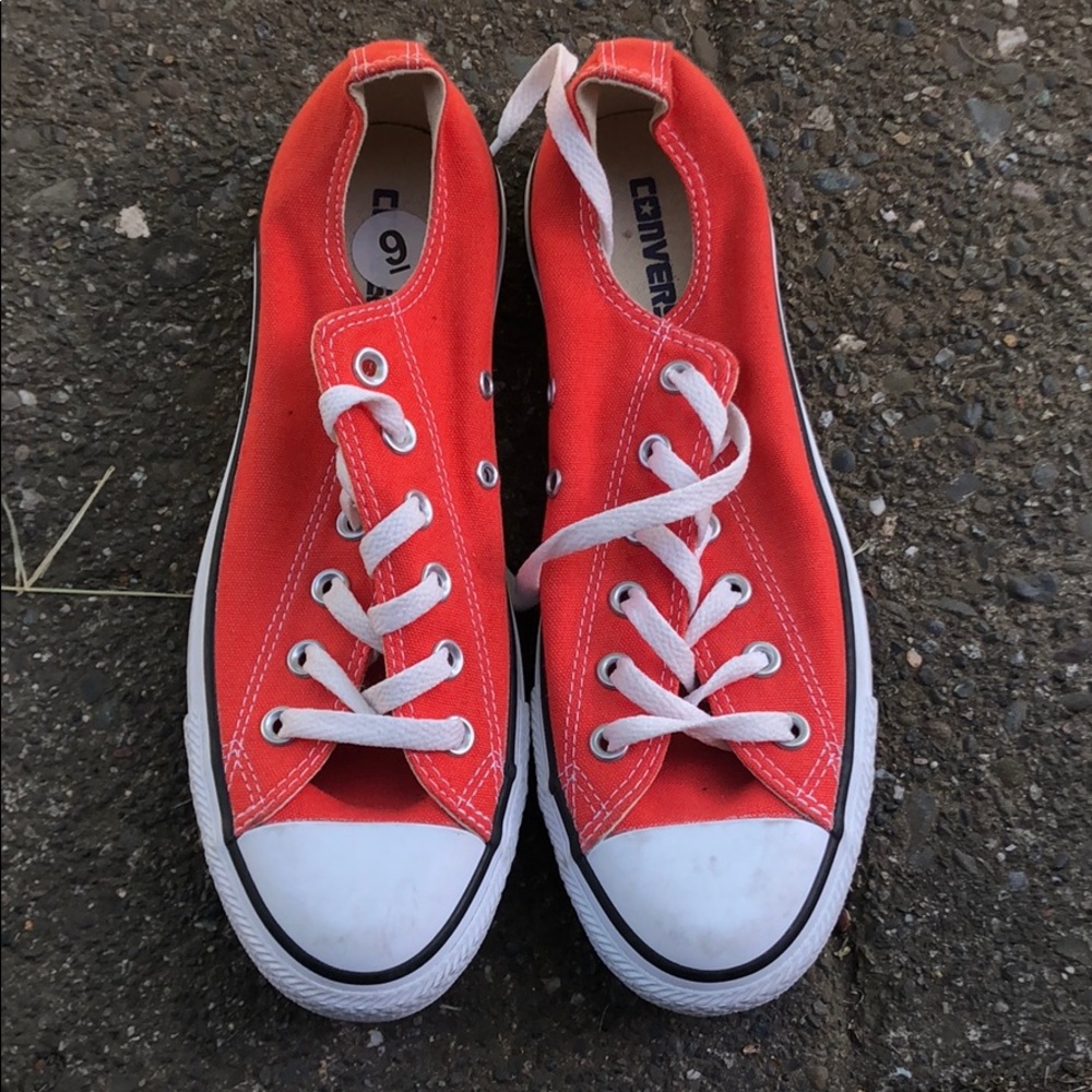 Orange Converse